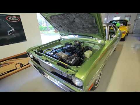 Beautiful Green 1972 Plymouth Duster 2 Door Hard Top w/ Gold Duster Package, 225 CI V6 Auto Trans