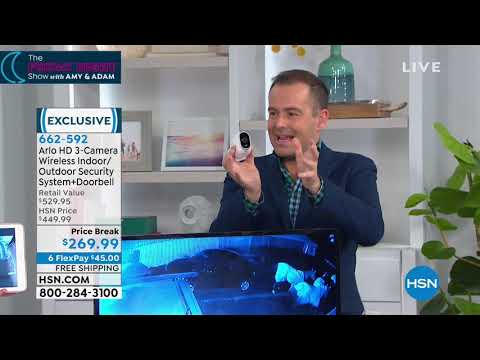 Arlo 3Camera Wireless Indoor/Outdoor Security System   A...