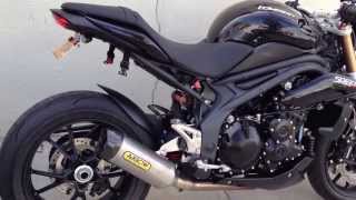 Triumph Speed Triple with Arrow Exhaust Sound