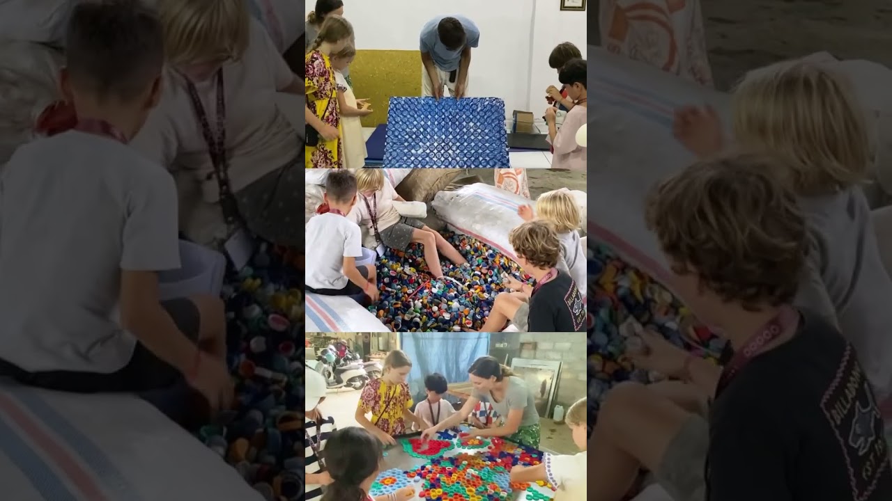 The Campers Save the Earth in the first week of Winter Camp, the participants visited R.plastic Bali