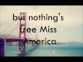 JAMES BLUNT - MISS AMERICA (Lyrics)
