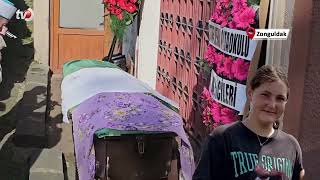 Zonguldakta Menenjit Şüphesiyle Vefat Eden 14 Yaşındaki Çağla Toprağa Verildi