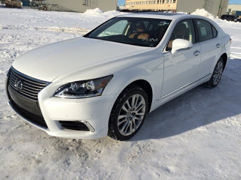 New White on Flaxen 2015 Lexus LS 460 AWD SWB - Technology Package Review - Edmonton, AB