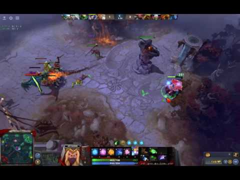 Dota 2 Mid invoker killing Rage Viper