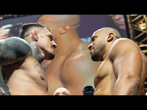 Ciryl Gane and Tom Aspinall face off for the final time before the fight at UFC 321