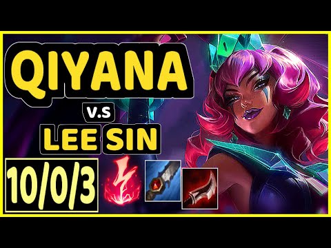 DJOKO (QIYANA) vs LEE SIN - 10/0/3 KDA JUNGLE CHALLENGER GAMEPLAY - EUW