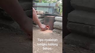 Download lagu tips nyalakan api tungku kaleng bekas @setetesh2o||keuntungan memasak di atas tungku kaleng mp3