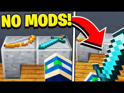 How to PLACE and PICK UP ANY ITEM in Minecraft Tutorial! (NO MODS!)