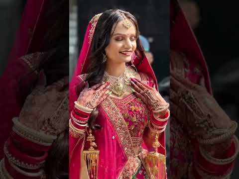 New Bridal Makeup & Hairstyle Look 2023 #reels #Shorts #instagram #Bride #mua #makeup #hairstyle