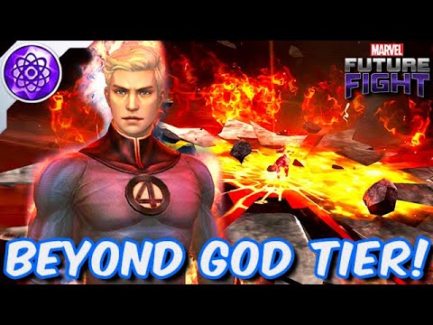 HUMAN TORCH is a oneshot GOD!! INSANE DAMAGE COMBO - Marvel Future Fight