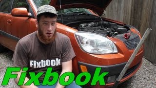 Alternator, Power Steering, & A/C Drive Belt Replacement "How to" Kia Rio5