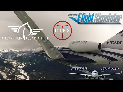 MSFS Default Beauty: High Altitude Ops TELLURIDE to ASPEN | CITATION LONGITUDE | Real Airline Pilot