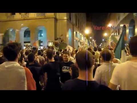 Varese festeggia la vittoria dell’Italia