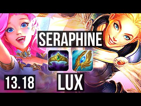SERAPHINE vs LUX (MID) | Rank 7 Seraphine, 5/2/7 | NA Challenger | 13.18