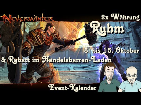 NEVERWINTER: Event-Kalender 2x Ruhm & Rabatt im Handelsbarrenladen - 8. bis 15. Oktober -PS4 deutsch