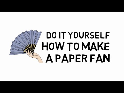 How to Make A Paper Fan | Aphrodite Zaman