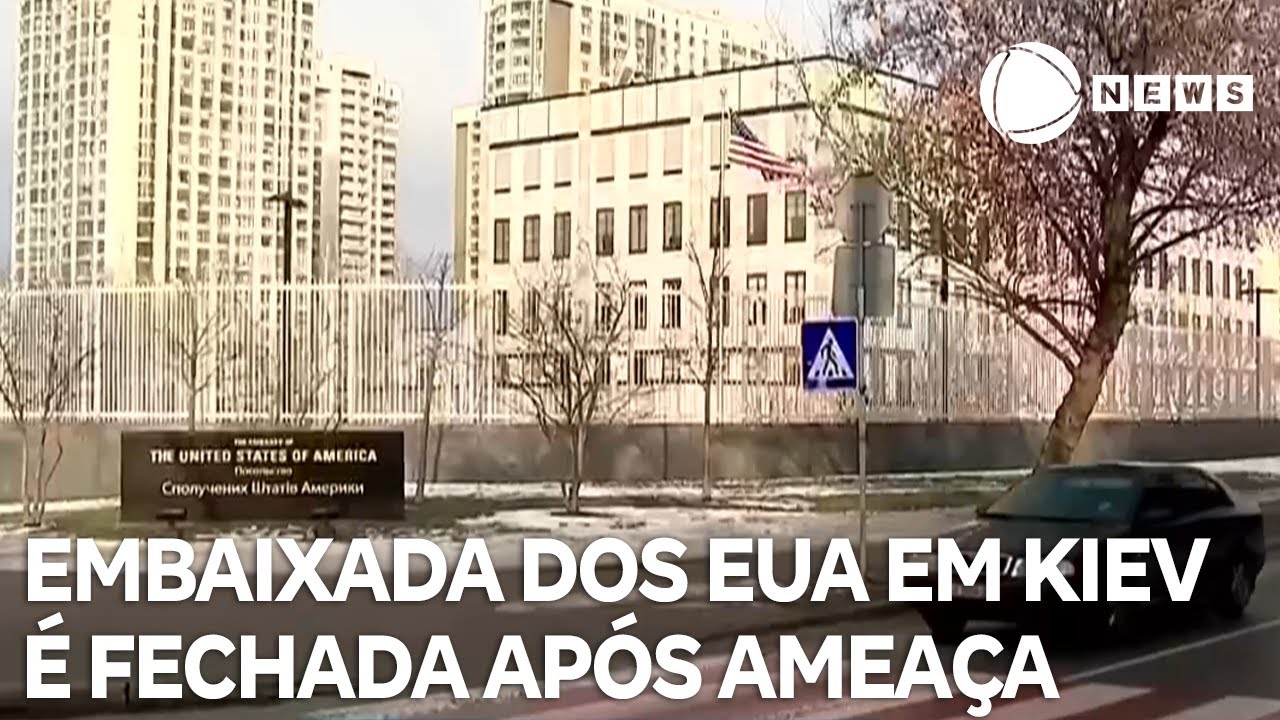 Embaixada dos EUA em Kiev é fechada após ameaça de ataque aéreo