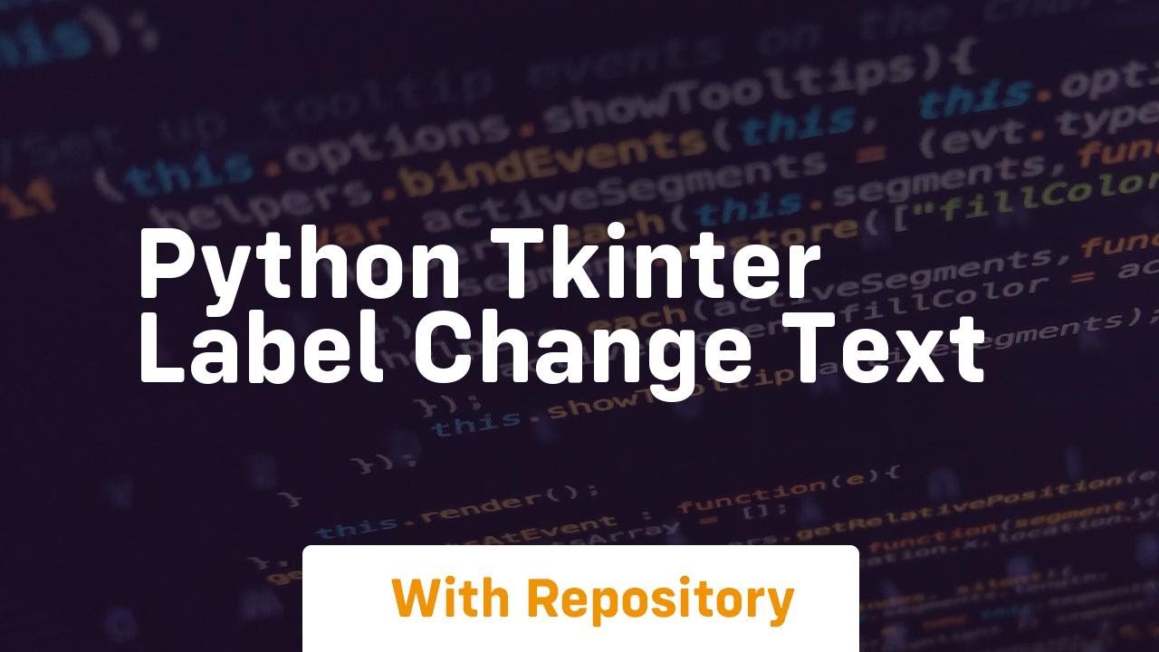 python tkinter label change text