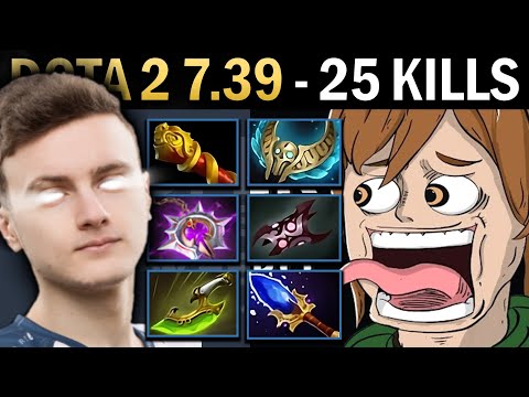 Marci Gameplay Miracle with 25 Kills and Armlet - Dota 2 7.39