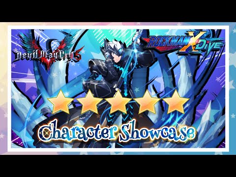 【ROCKMAN X DiVE】 Zero Vergil Trigger Character Showcase Gameplay - [Collaboration Devil May Cry]