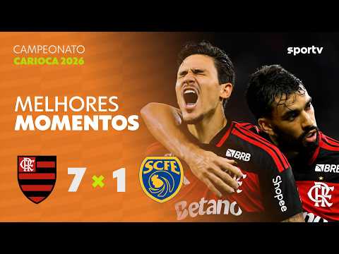 Gols e lances de Flamengo x Sampaio Corrêa - RJ