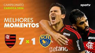 FLAMENGO 7 X 1 SAMPAIO CORRÊA | MELHORES MOMENTOS | 6ª RODADA CAMPEONATO CARIOCA | sportv