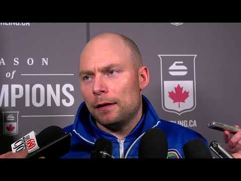 2019 Tim Hortons Brier - Media Scrum - Page Playoff 1v2
