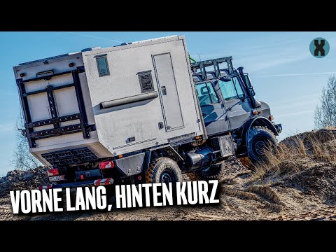 Unimog U4000 camper van for 4 people: Is the double cab worth it?