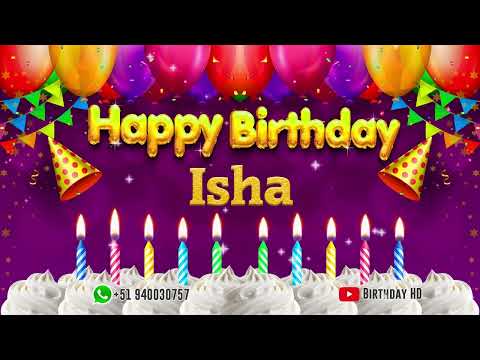 Isha Happy birthday To You - Happy Birthday song name Isha 🎁