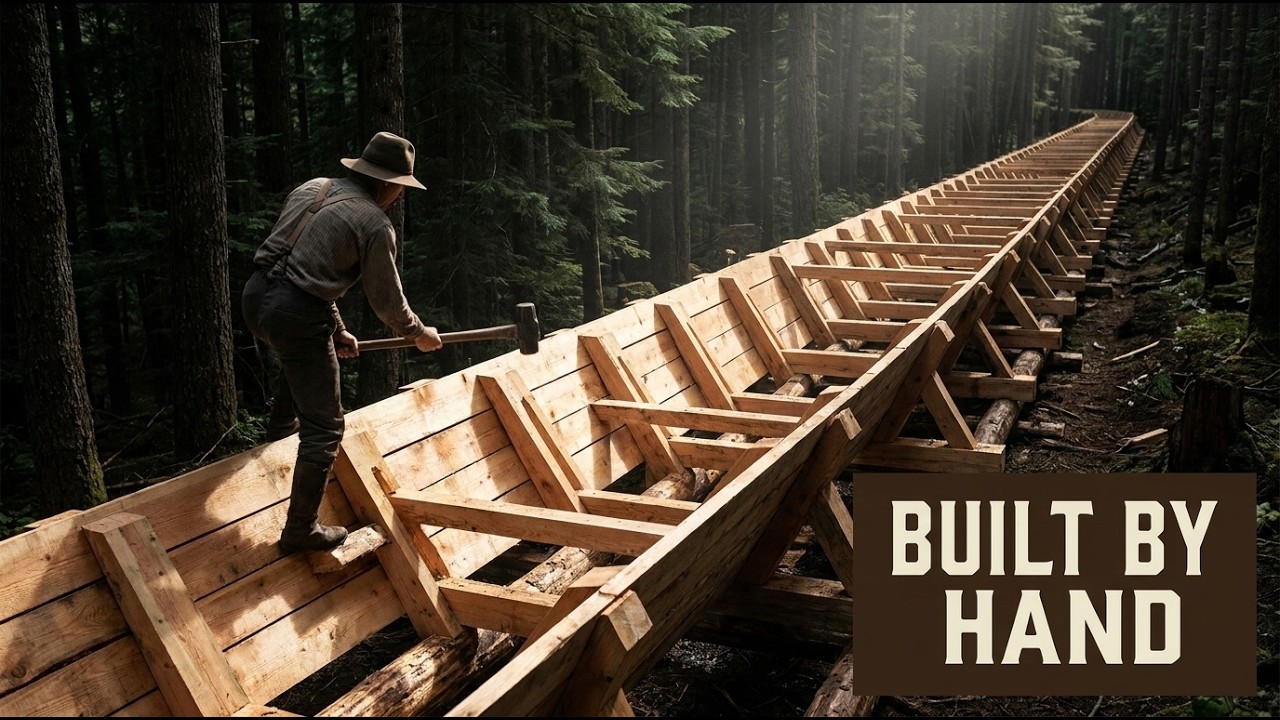 How 19th Century Log FLumes Were Actually Built