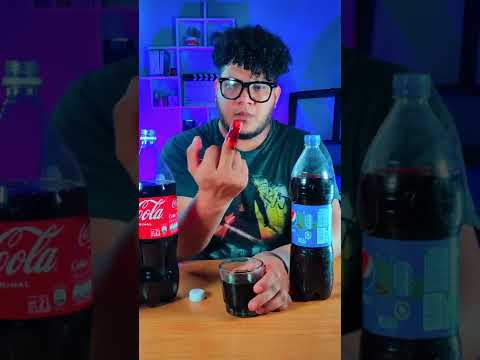 Never mix these fizzy drinks #shorts #hacks