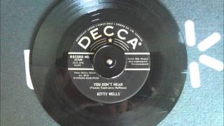 You Don&#39;t Hear - Kitty Wells