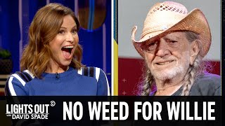 Willie Nelson Has Quit Weed (feat. Andrea Savage) - Lights Out with David Spade