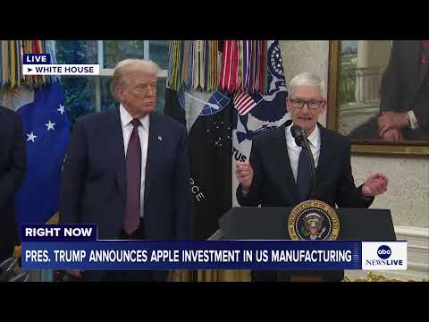 Tim Cook announces additional $100 billion investment in domestic manufacturing for Apple