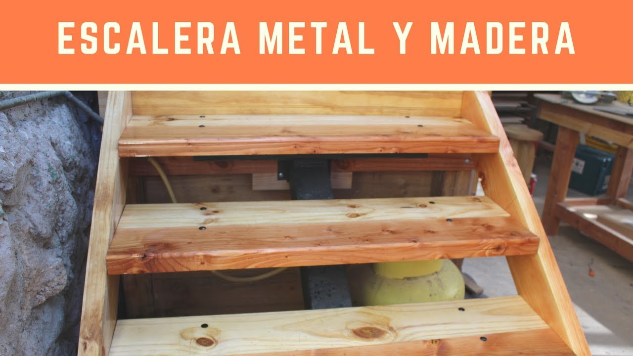 Construcción Escalera Metal y Madera - Parte 2
