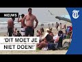 Amerikanen massaal naar het strand