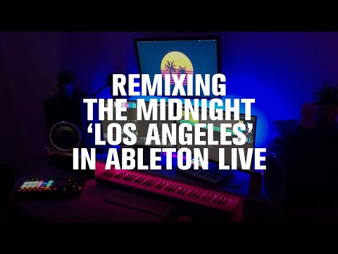 Remixing The Midnight 'Los Angeles' from scratch in Ableton Live