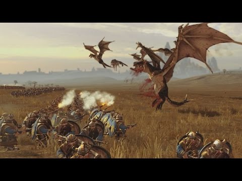 40 GREENSKIN DRAGONS (Wyverns) vs 6240 THUNDERERS - Total War: WARHAMMER