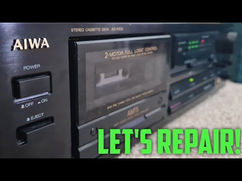 Aiwa AD-F500 Early 90s Cassette Deck - Transport Repair, Soldering, Belts & Calibration