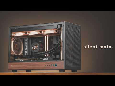 Silent &amp; No RGB Micro-ATX PC Build ft. Noctua NL-LC1 - Deepcool CH260 Wood