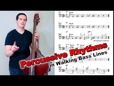 Percussive Rhythms in Walking Bass - Sam Jones on "Miss Jackie's Delight" | Double Bass Lesson
