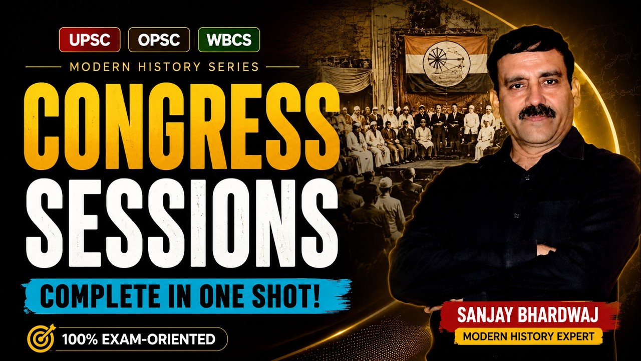All Important Congress Sessions (1885–1947)|One Shot History Revision by Sanjay Bhardwaj | APTI PLUS