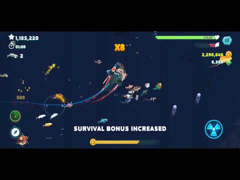 FULL SPEED (gold rush) across the map!!! Hungry shark evolution