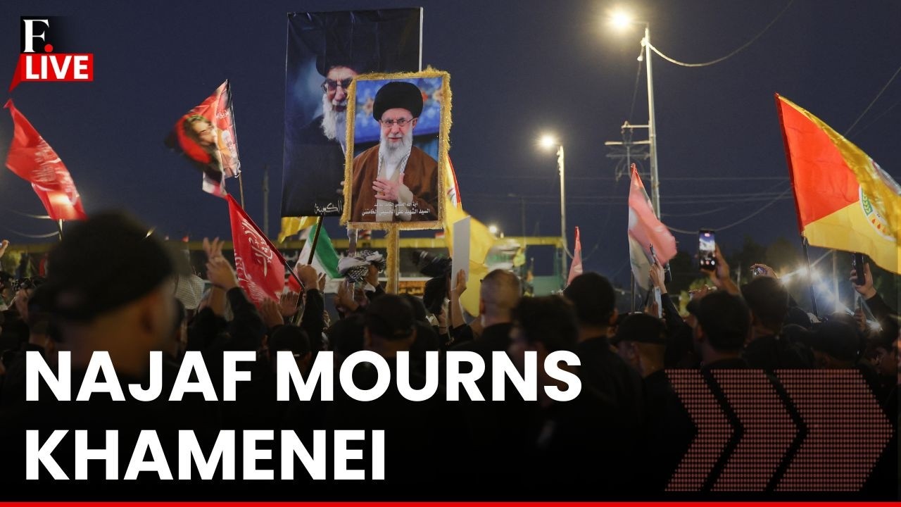 Khamenei Funeral LIVE: Thousands Rally in Iraq's Najaf in Khamenei's State Funeral