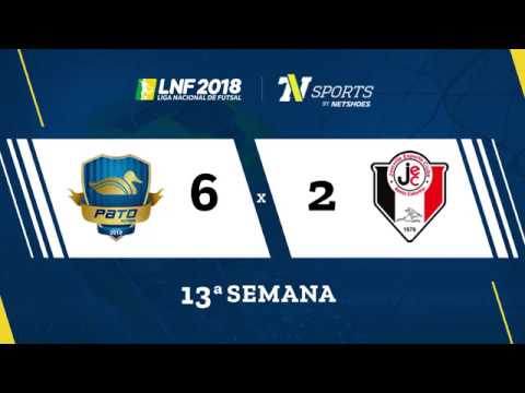 LNF2018 - Pato 6 x 2 Joinville - Gols - 13ª Rodada