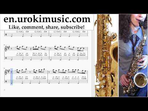 Saxophone lessons (Alto) Imagine Dragons - Thunder Sheet Music Tutorial um-i352