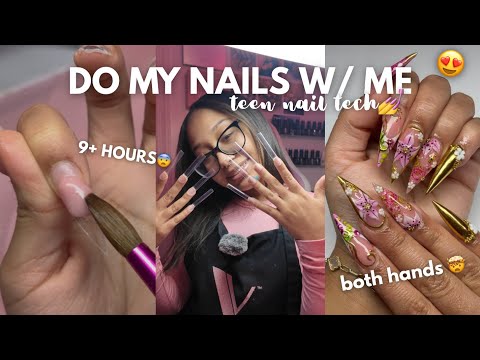 This Is Why I Don’t Do My Own Nails… 9+ HOURS 😭💅