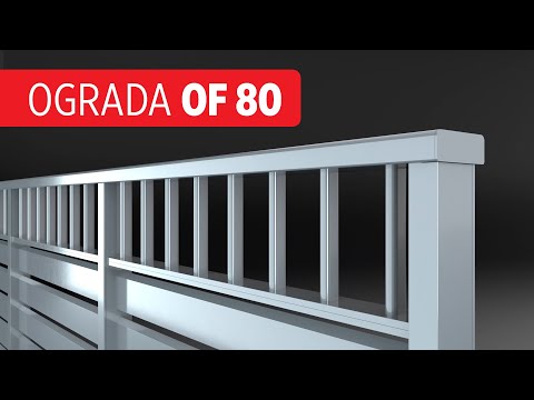 FEAL -  Ograda OF 80 – 3d animacija montaže ograde