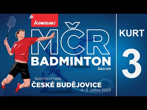 MČR badmintonu U11 - 2023 České Budějovice - KURT 3