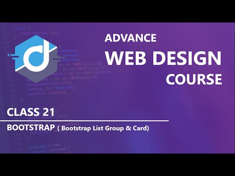Introduction of Bootstrap Advance Web Design Course Class 16